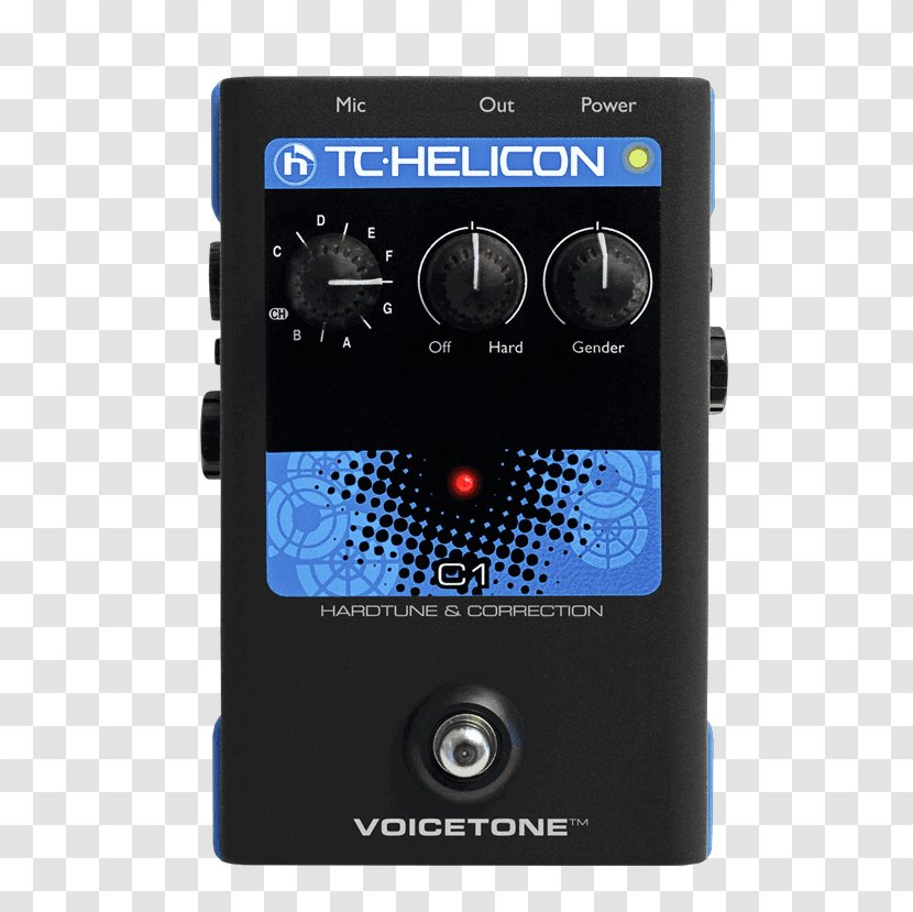 TC-Helicon VoiceTone C1 Effects Processors & Pedals Pitch Correction Correct XT - Tchelicon Mic Mechanic Transparent PNG