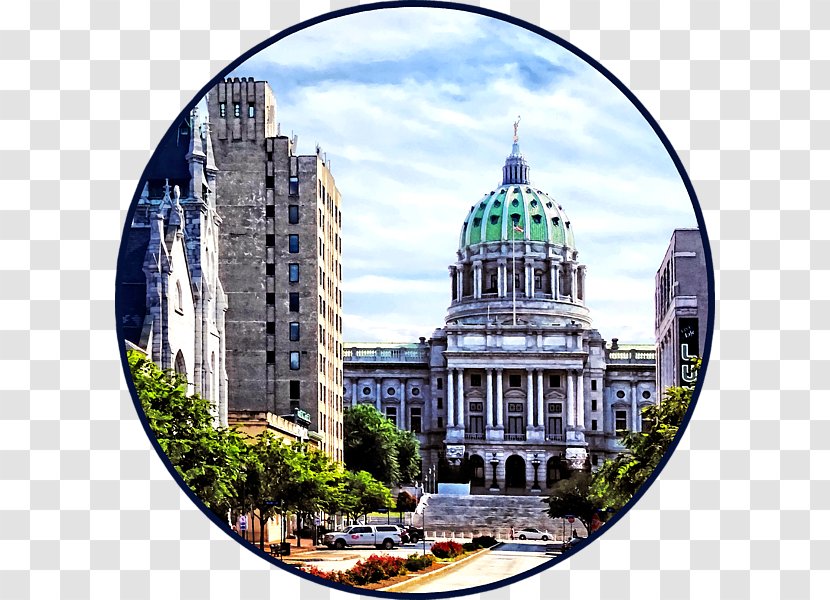 Pennsylvania State Capitol United States Rotunda T-shirt Building - Tours Transparent PNG