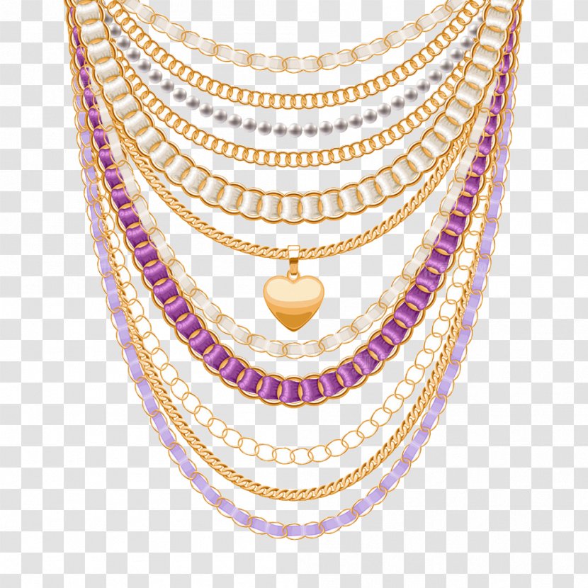 Necklace Jewellery Pearl Chain - Exquisite Jewelry Diamond Ring Transparent PNG