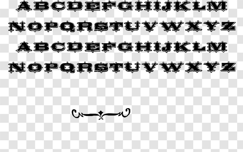 Calligraphy Font - Heart - Circus Transparent PNG