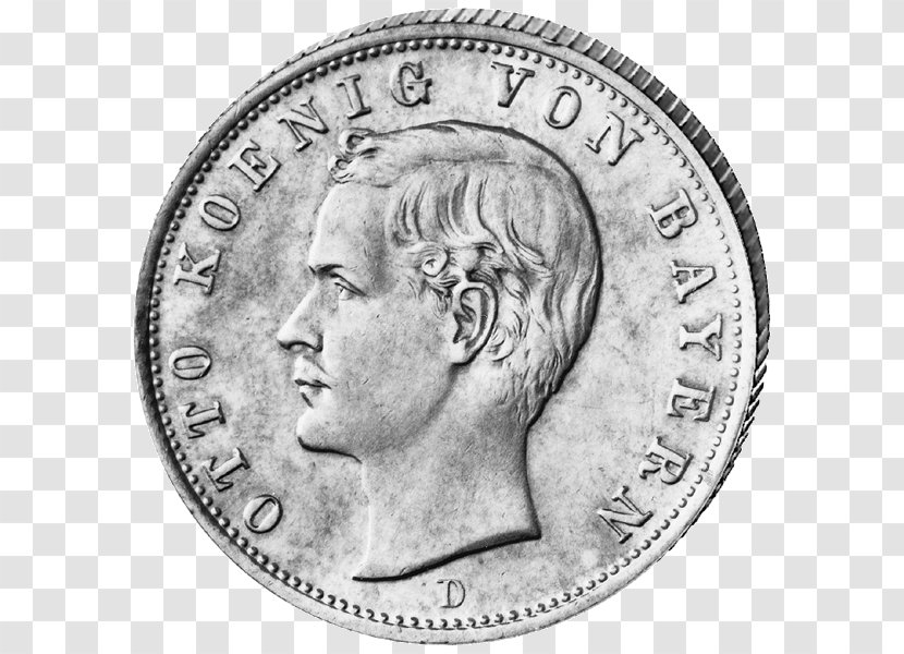 Kingdom Of Bavaria German Empire Mark Coin - King Transparent PNG