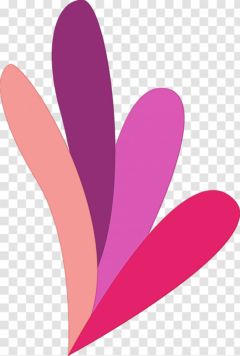 Pink M Petal Transparent PNG