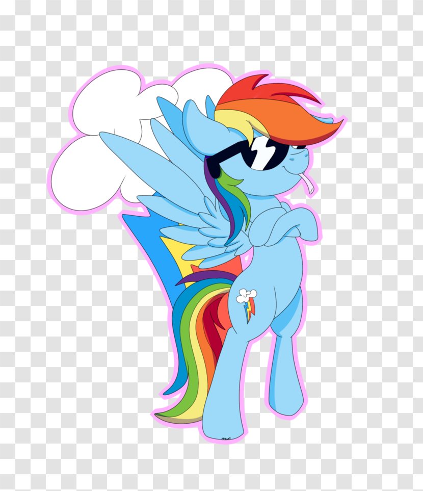 Pony Rainbow Dash Arm Folding - Silhouette Transparent PNG
