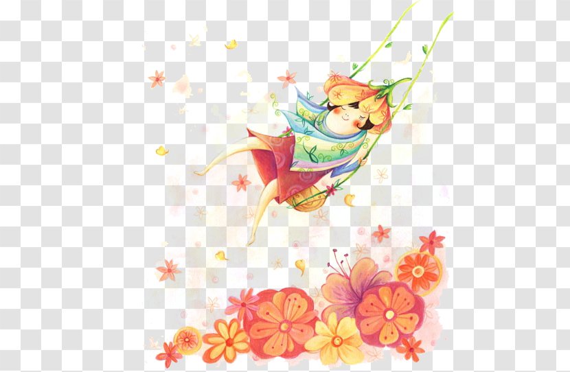 Flower Floral Design Illustration - Branch - Fairy Transparent PNG