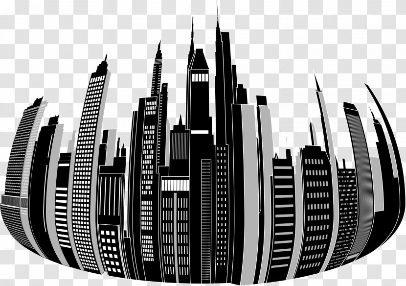 Cities: Skylines Distortion Clip Art - Brand - Cityscape Transparent PNG