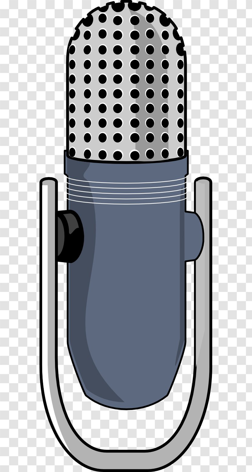 Microphone Drawing Clip Art - Silhouette - Studio Clipart Transparent PNG