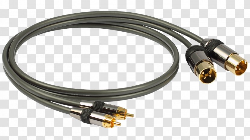 RCA Connector XLR Electrical Cable Speaker Wire Coaxial - Sma - Rca Transparent PNG
