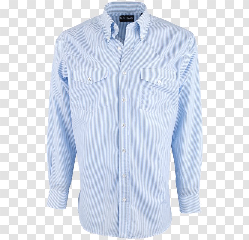 Dress Shirt Blouse Collar Button Sleeve - White Transparent PNG
