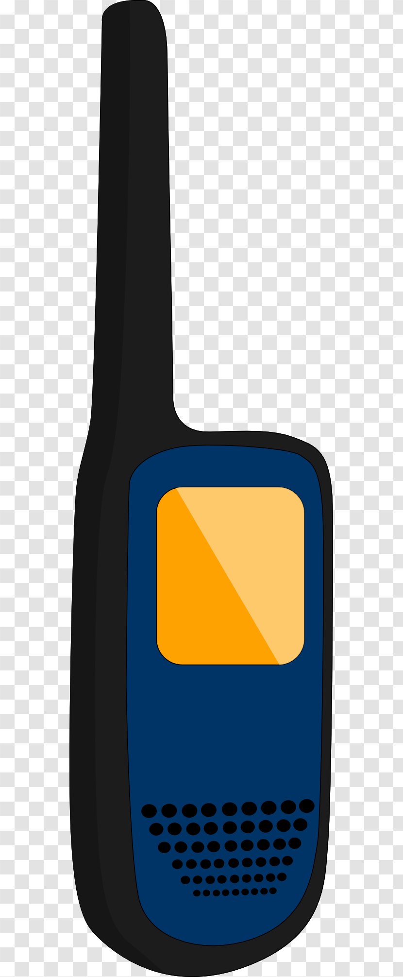 Walkie-talkie Clip Art - Cobalt Blue - Walkie Talkie Cliparts Transparent PNG