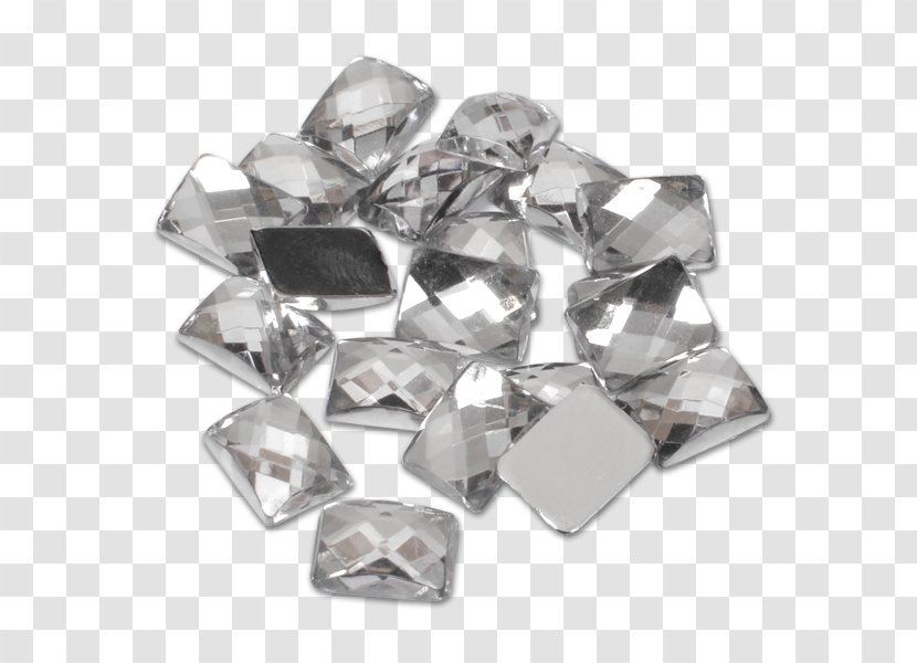 Crystal Silver Body Jewellery Bead - Diamond Transparent PNG