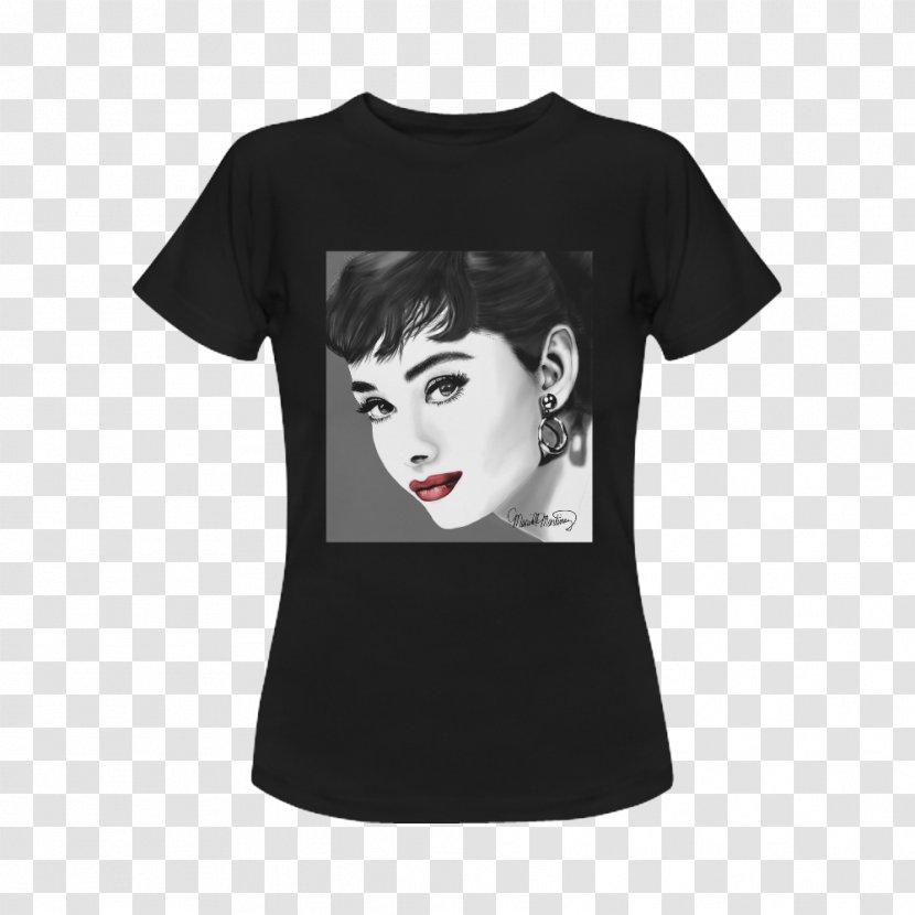 T-shirt Clothing Fashion Sleeve Skull And Crossbones - Bluza - Audrey Hepburn Transparent PNG