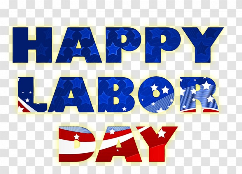 Labor Day Blue Banner - United States - Electric Transparent PNG
