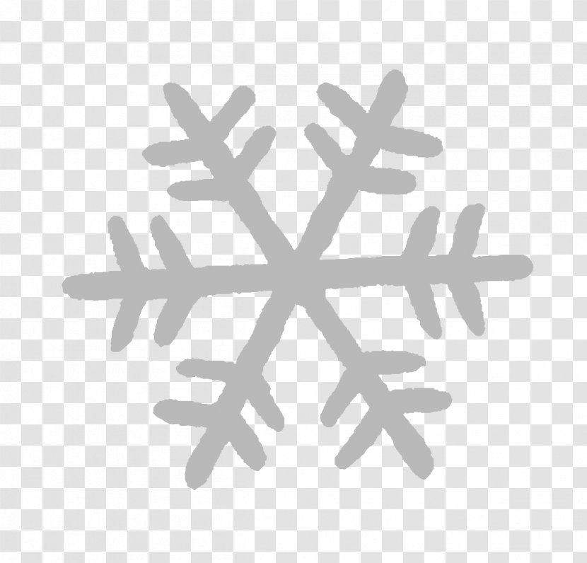 Snowflake Silhouette Clip Art - Black And White Transparent PNG