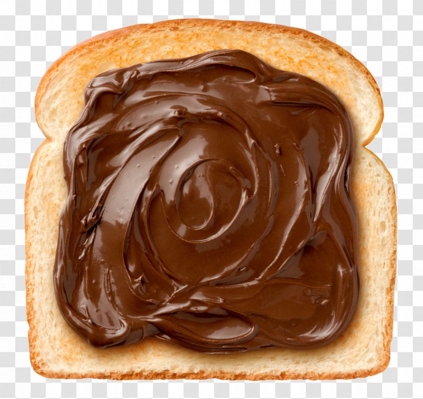 Toast Chocolate Spread Nutella - Pudding Transparent PNG