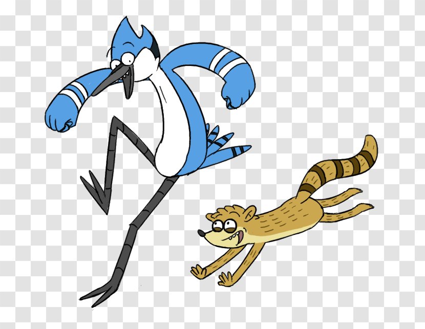 Mordecai Rigby Art Drawing - Cartoon Network - Student Party Transparent PNG