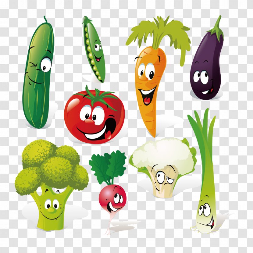 Vegetable Cartoon Clip Art - Radish - Vegetables Creative People Transparent PNG