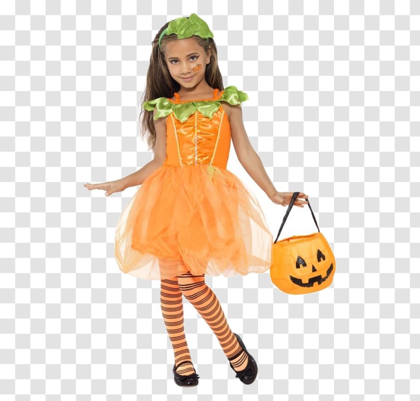 Toddler Pumpkin Fairy Costume Party Halloween M - Orange Transparent PNG