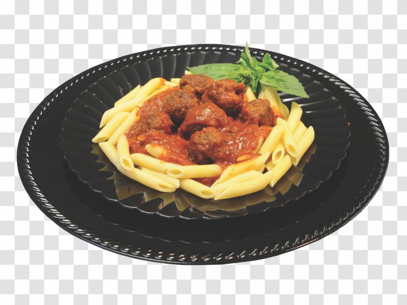 Italian Cuisine Meatball Spaghetti Alla Puttanesca European Pasta - Penne - Bowl Of Transparent PNG
