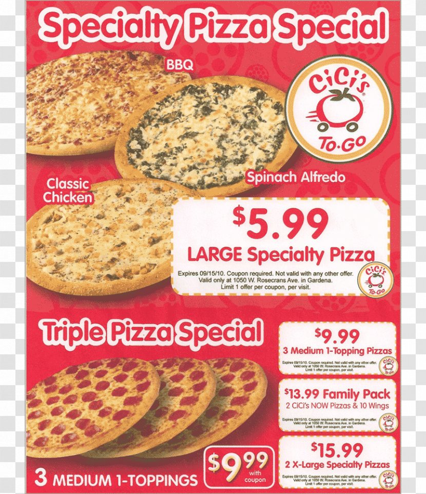 Pizza Cicis Buffet Take-out Vegetarian Cuisine - Cookie Transparent PNG