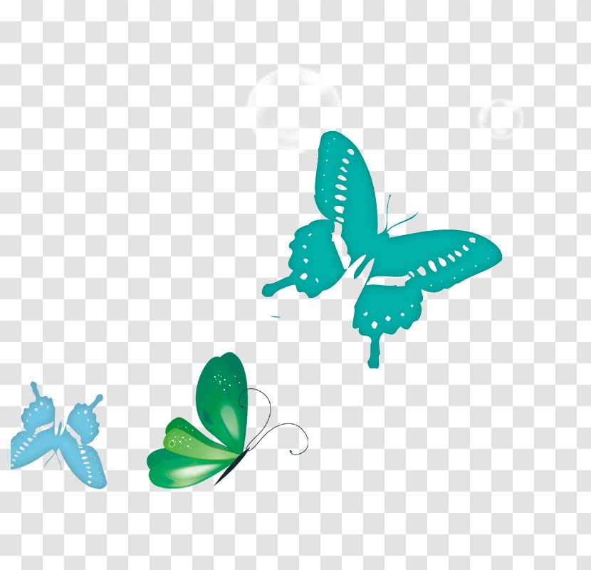 Butterfly Download - Light Blue Transparent PNG