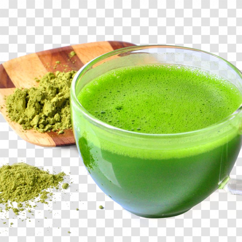 Juice Smoothie Green Tea Matcha - Powdered Transparent PNG