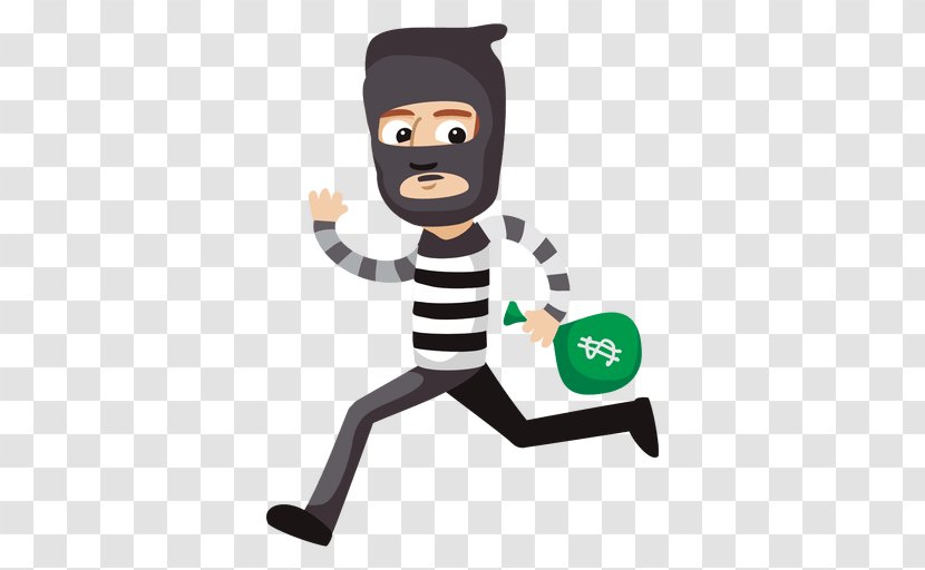 Robbery Theft Cartoon Clip Art - Security Alarms Systems - Thief Transparent PNG