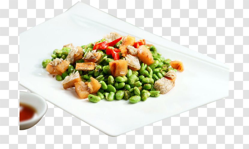 Vegetarian Cuisine Fried Chicken Edamame Hot Frying - Vegetable - Xiang Peas Transparent PNG