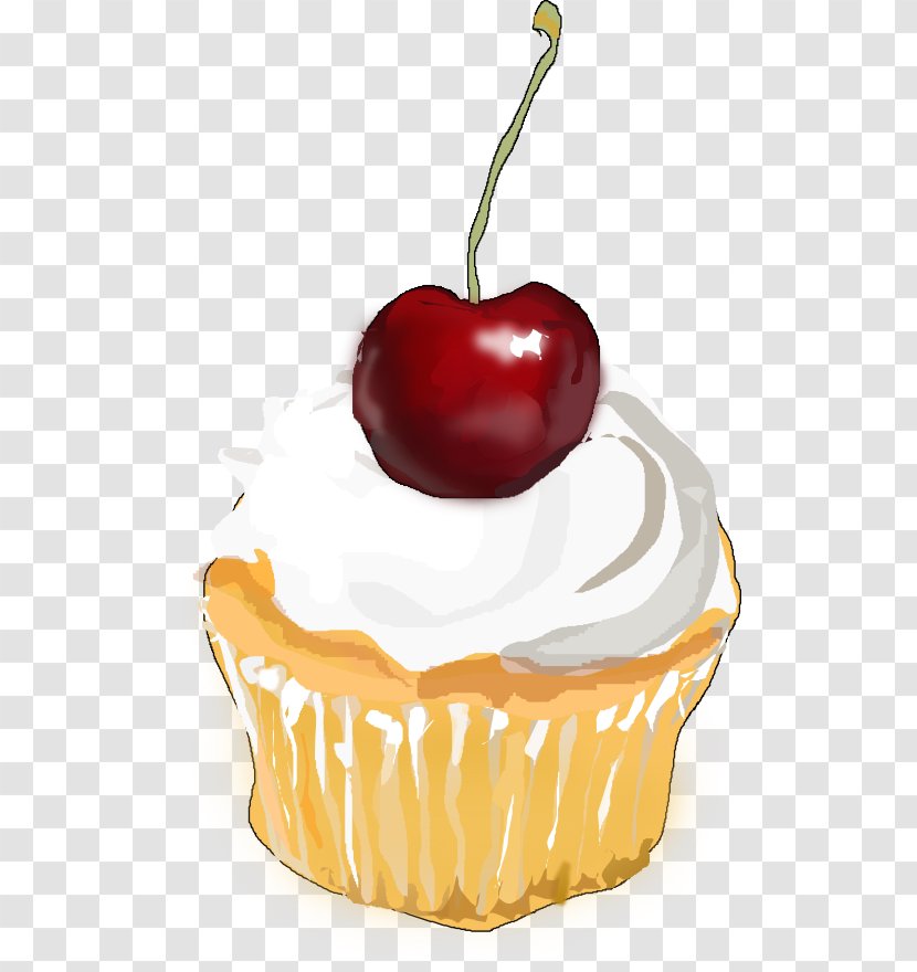 Cupcake Fruitcake Cherry Cake Frosting & Icing - Flavor - Images Cupcakes Transparent PNG