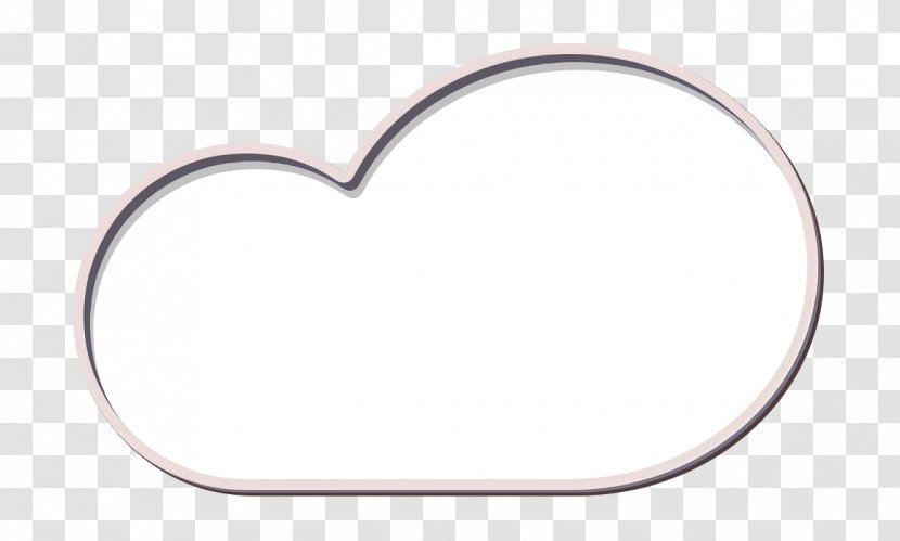 Cloud Icon Cloudy Forecast - Blackandwhite Heart Transparent PNG
