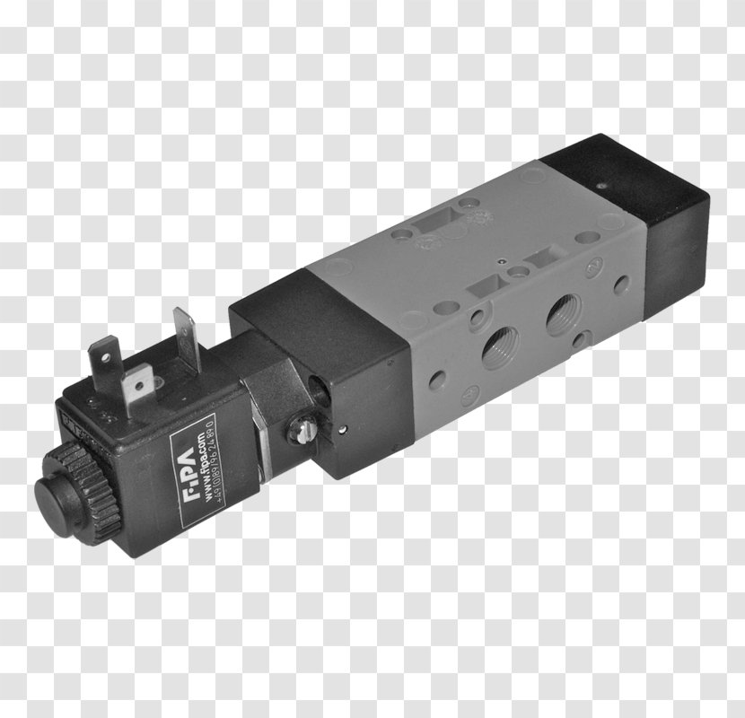 Solenoid Valve Pneumatics Directional Control - Pneumatic Motor - Valves Transparent PNG