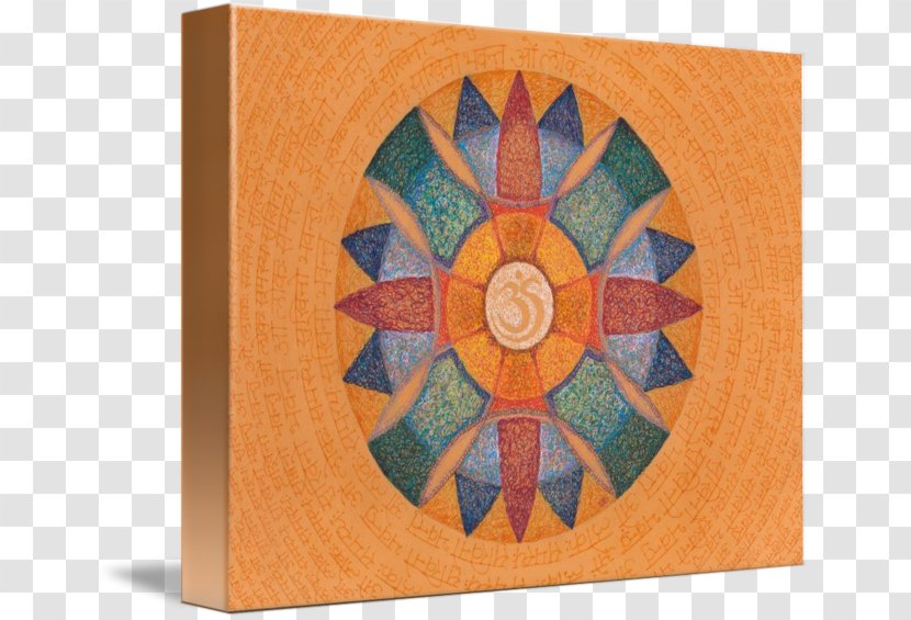 Gallery Wrap Canvas Symmetry Art Pattern - Mandala Om Transparent PNG