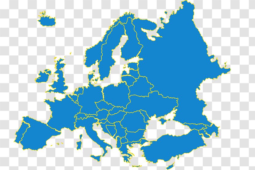 Europe Vector Map - Royaltyfree Transparent PNG