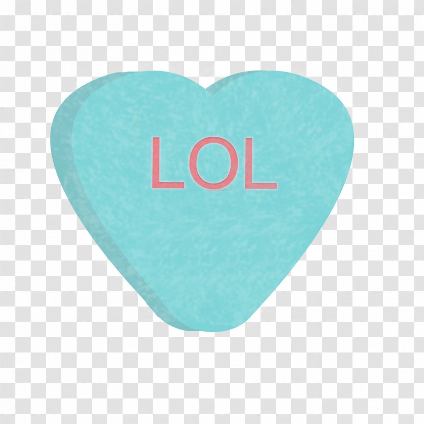 Turquoise Heart - Candy Transparent PNG