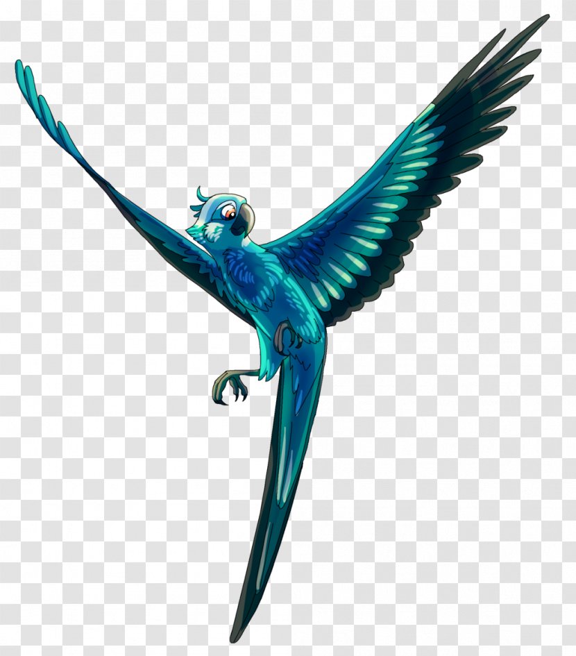 Spix's Macaw Parrot Blu Jewel - Feather - Illustration Transparent PNG