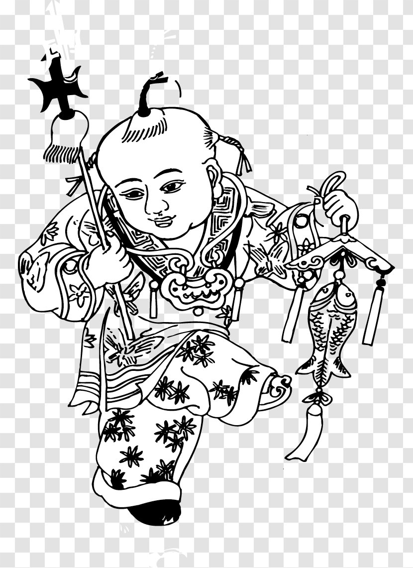 China Budaya Tionghoa Illustration - Frame - Chinese Folk Hero Transparent PNG