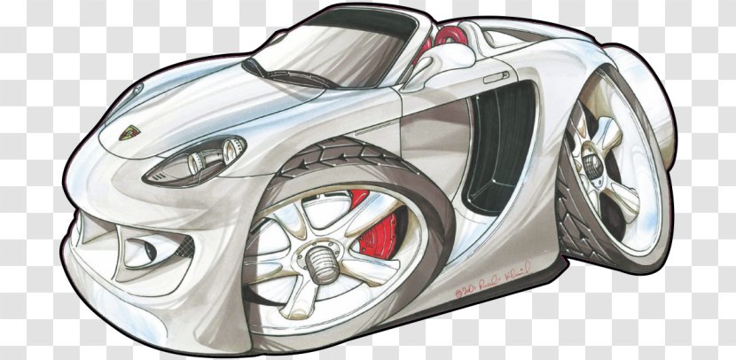 Alloy Wheel Sports Car Convertible Compact - Technology - Porsche Carrera GT Transparent PNG