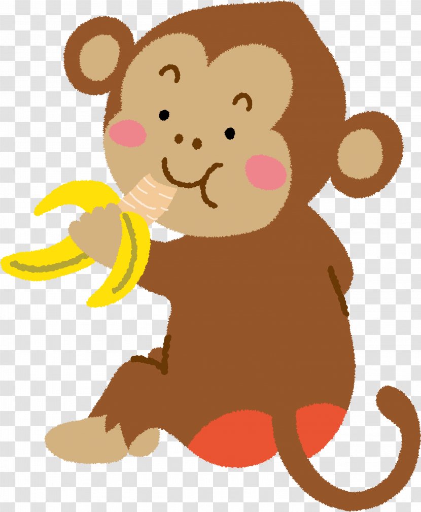 Monkey Illustration Vector Graphics Sun Wukong Image - Sticker - Banana Transparent PNG