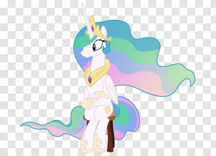 Pony Princess Celestia Horse Mare Winged Unicorn - Silhouette Transparent PNG