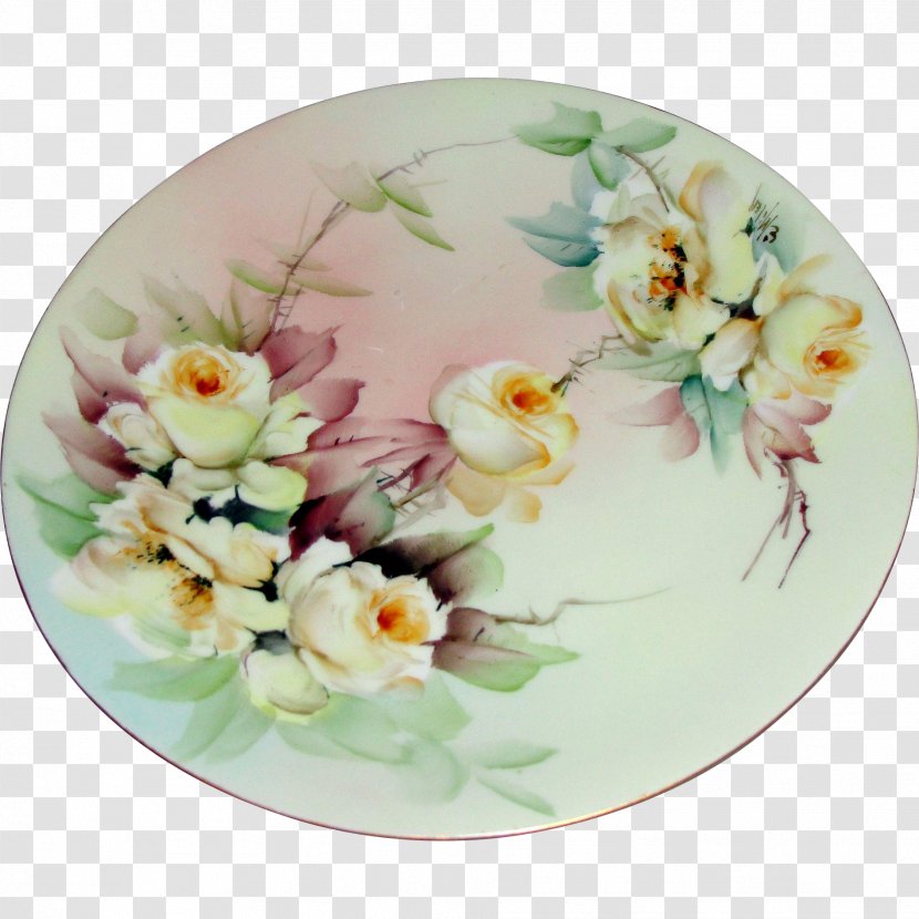 Plate Limoges Porcelain Haviland & Co. - Pottery Transparent PNG