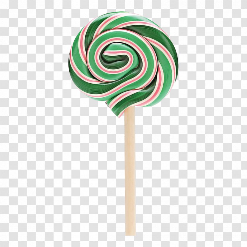 Lollipop Stick Candy Green Confectionery - Hard - Food Transparent PNG