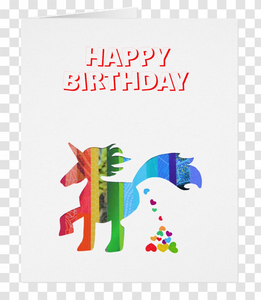 Greeting & Note Cards Gift Friendship Unicorn Supporter - Advertising - Birthday Card Transparent PNG
