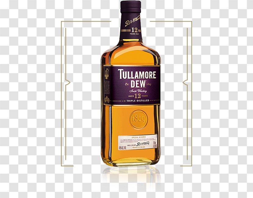 Tullamore Dew Irish Whiskey Kilbeggan Distillery Scotch Whisky Transparent PNG