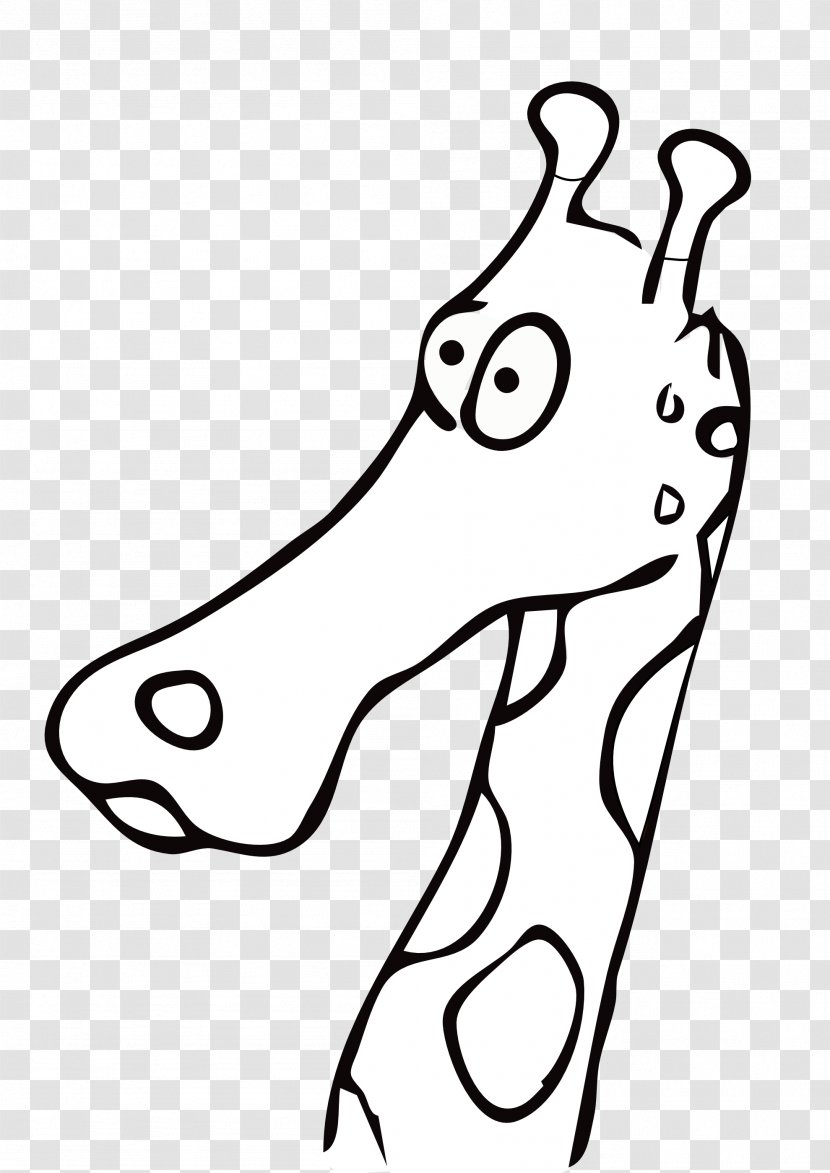 Giraffe Drawing Black And White Clip Art - Frame - Bonfire Cliparts Transparent PNG