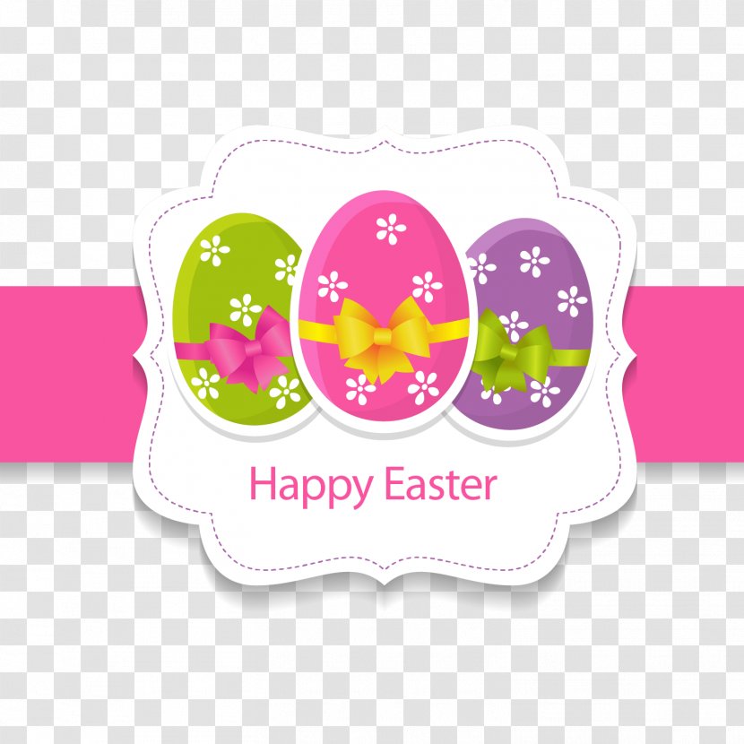 Easter Bunny Wedding Invitation Greeting Card Egg - Fresh Vector Transparent PNG