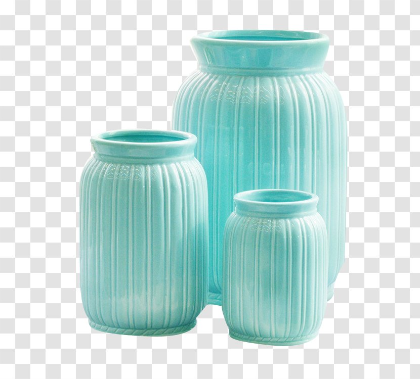 Vase Ceramic Pottery Green Jar - Crock - Mint Flower Transparent PNG