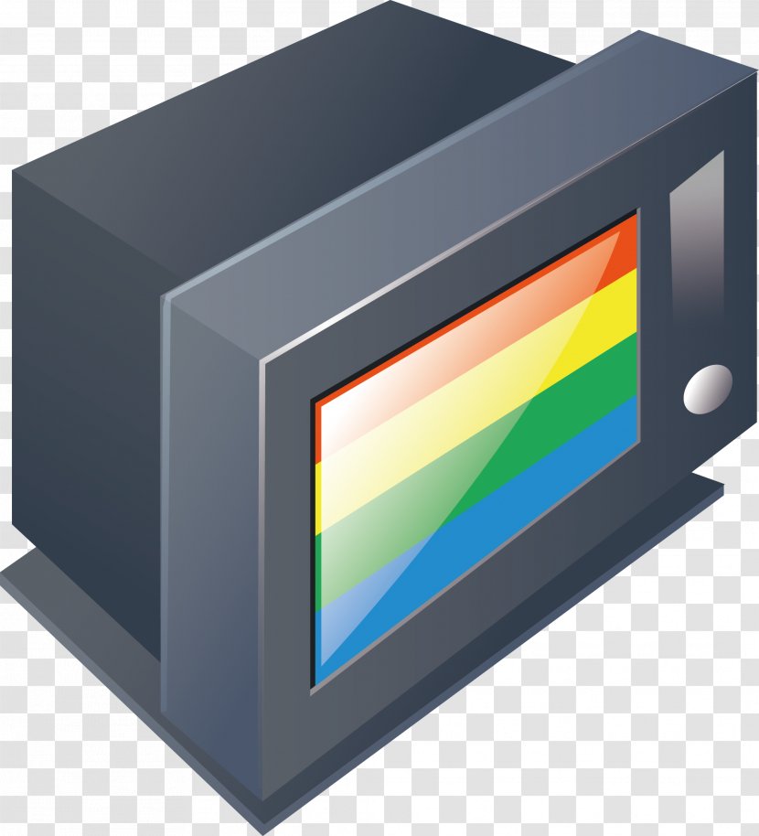 Display Device Color Television - Rectangle - Old TV Transparent PNG