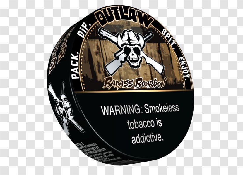 Bourbon Whiskey Dipping Tobacco Grizzly Wintergreen - Spit Transparent PNG