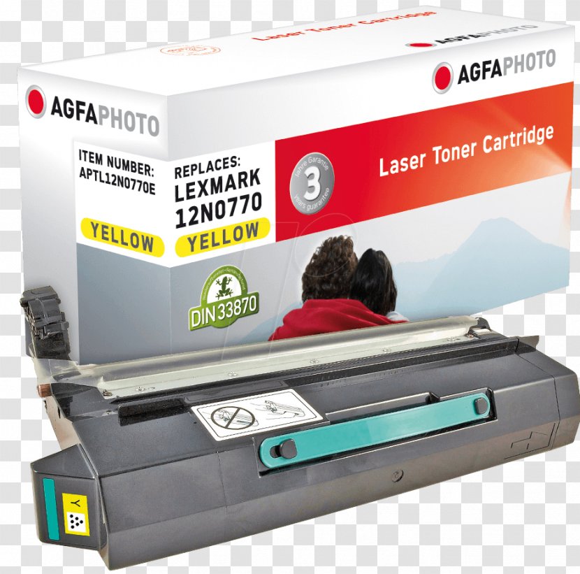 Toner AgfaPhoto Hewlett-Packard Printing Brother - Yellow Ink Transparent PNG