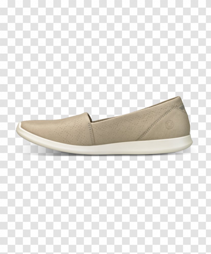 Slip-on Shoe ECCO Beige Suede - Heart - Agent Transparent PNG