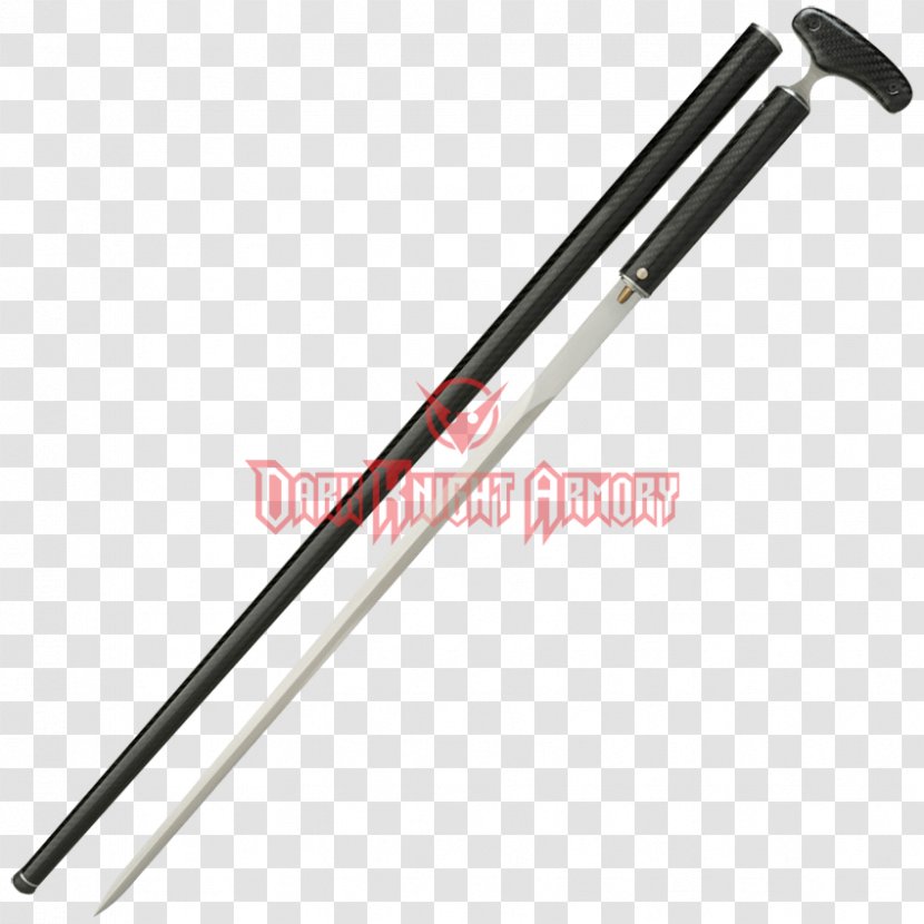 Swordstick Knife Walking Stick Assistive Cane - Weapon Transparent PNG